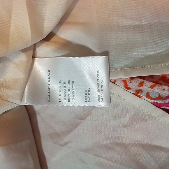 Tribal womans crinkled pleated sheer lined  floral print midi skirt size 6 EUC - Picture 7 of 8